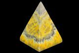Polished Bumblebee Jasper Pyramid - Indonesia #114981-1